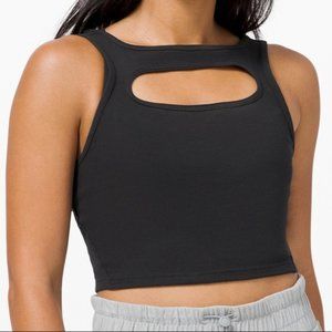NWT Lululemon LA Front Cut-OUt Crop Top Sz 8
